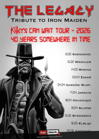 Krosno Wydarzenie Koncert The Legacy - tribute to Iron Maiden | Koncert na trasie KILLERS CAN WAIT 2026