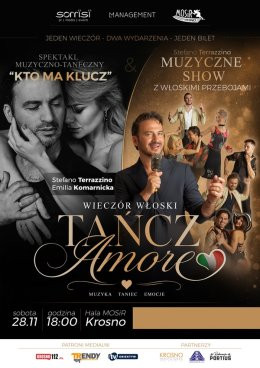 Krosno Wydarzenie Koncert WIECZÓR WŁOSKI "TAŃCZ AMORE": spektakl + muzyczne show z włoskimi przebojami